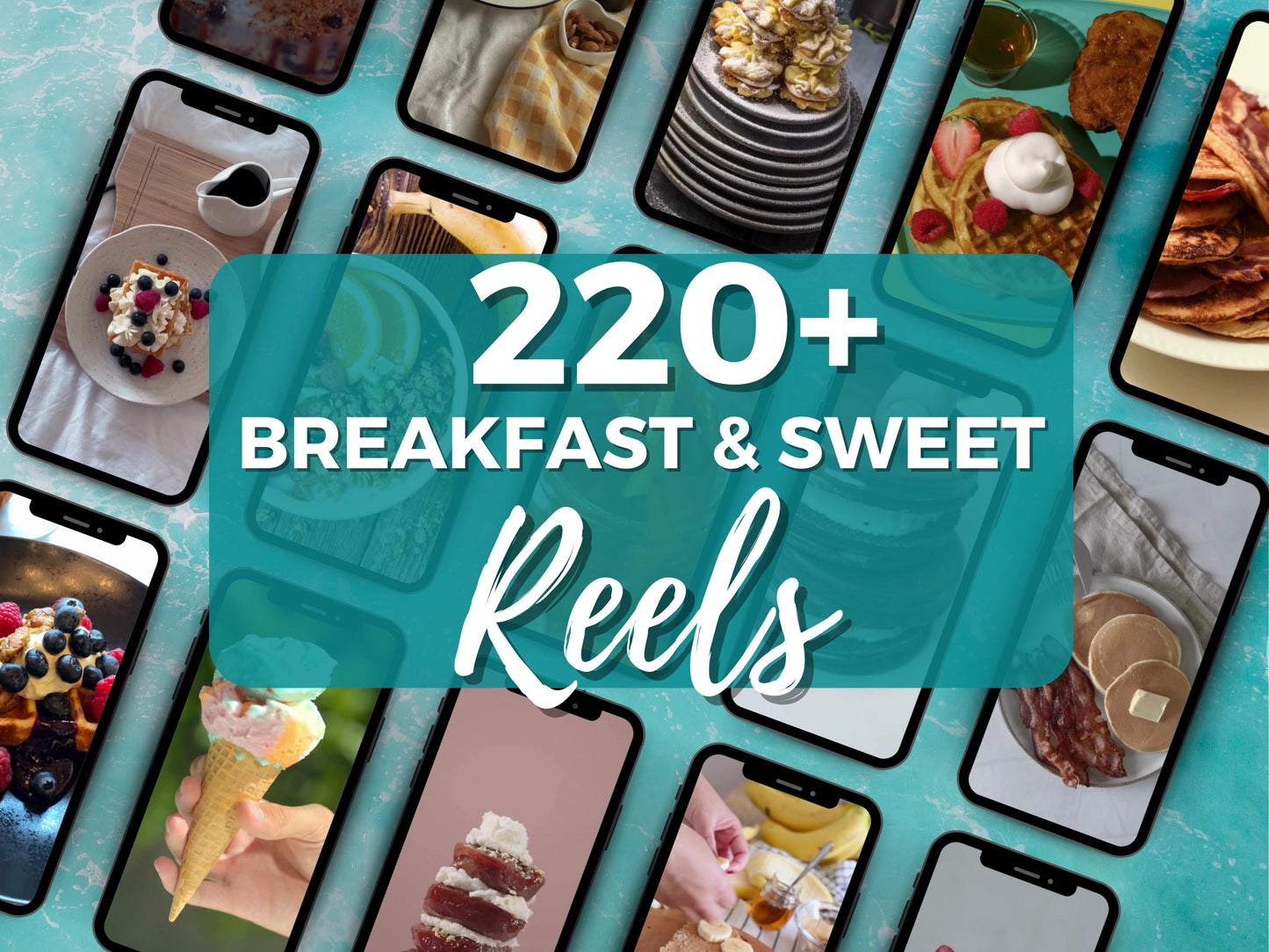 Elevate Your TikTok and Instagram Game with Canva-Editable Food Video Templates - Delicious Desserts & Morning Meals!