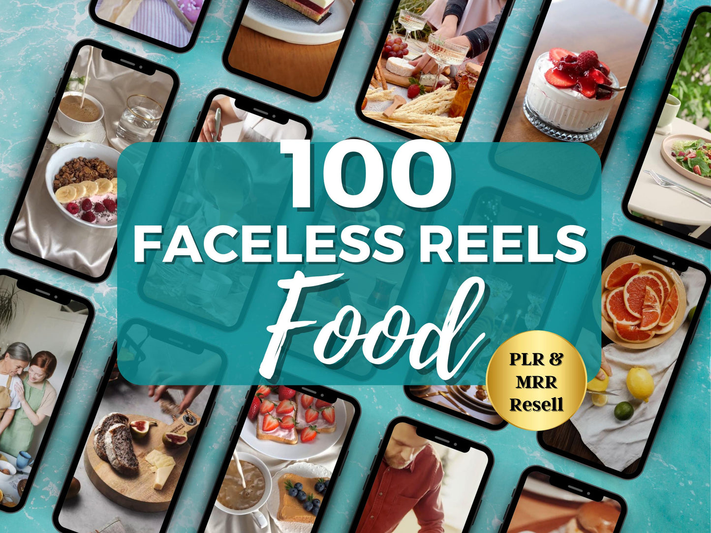 100 Faceless Food Reels Cooking Recipes Creative Engaging and Easy-to-Edit Food Videos for Instagram Templates Aesthetic Boost Engagement