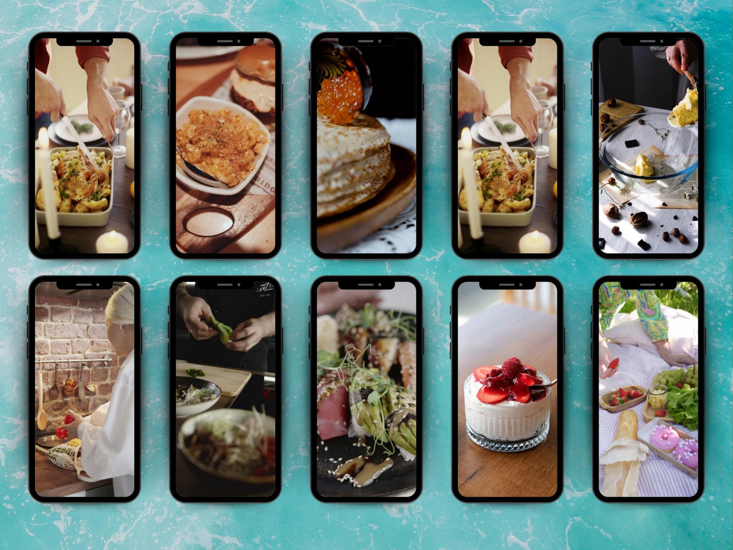 100 Faceless Food Reels Cooking Recipes Creative Engaging and Easy-to-Edit Food Videos for Instagram Templates Aesthetic Boost Engagement